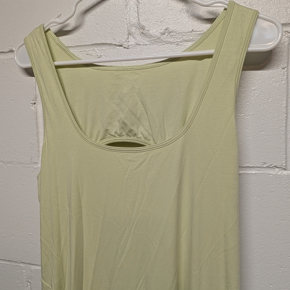 lululemon athletica Light Yellow/Green Midi Dress with Cutout Back - Picture 6 of 11